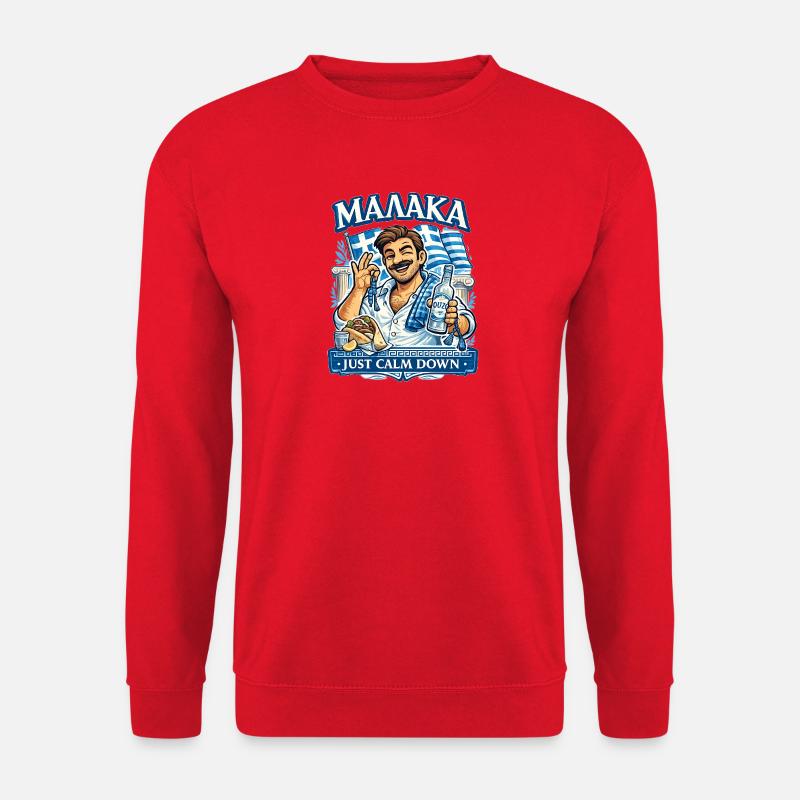 Malaka - Unisex Pullover - Rot