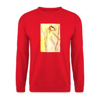  bee-eater - Unisex Sweatshirt - red - Front - Alina (178cm) & Michal (187cm)