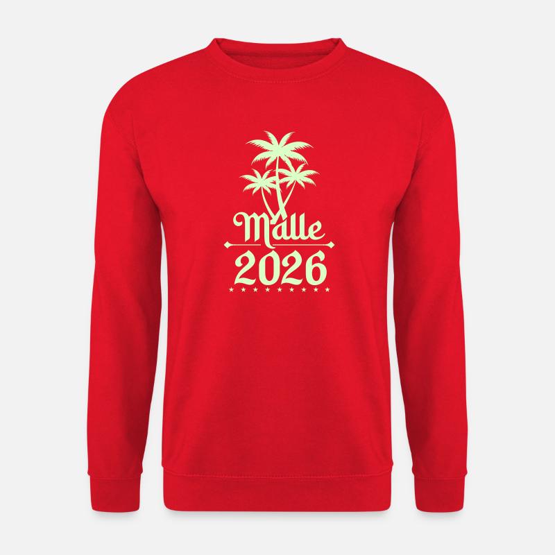 Malle Palmen 2026  - Unisex Pullover - Rot