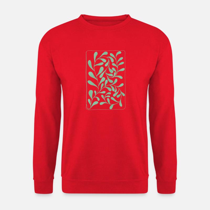 Eucalyptus Leaves - Unisex Sweatshirt - red