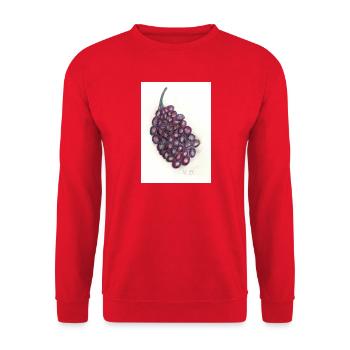 Raisins - Sweat-shirt Unisexe - rouge - Devant - Alina (178cm) & Michal (187cm)
