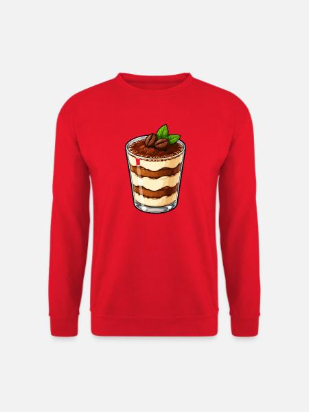 Tiramisu im Glas Kaffeecreme - Unisex Pullover - Rot