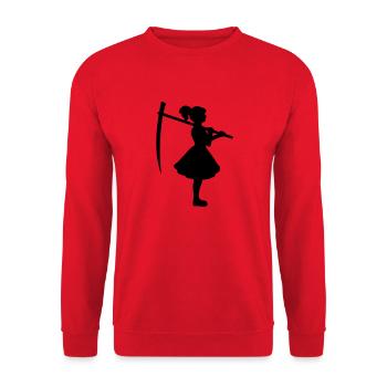 Kate with Sense - Unisex Sweatshirt - red - Front - Alina (178cm) & Michal (187cm)