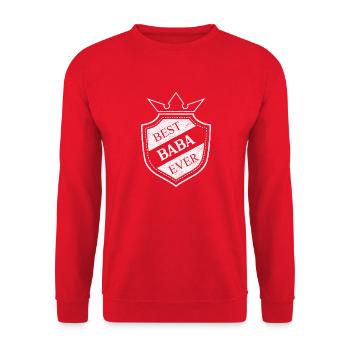 Baba - Unisex Pullover - Rot - Vorne - Alina (178cm) & Michal (187cm)