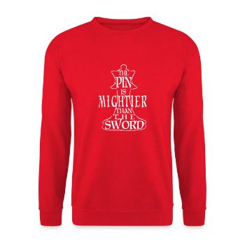 L’épingle est plus puissante que l’épée - Échecs - Sweat-shirt Unisexe - rouge - Devant - Alina (178cm) & Michal (187cm)