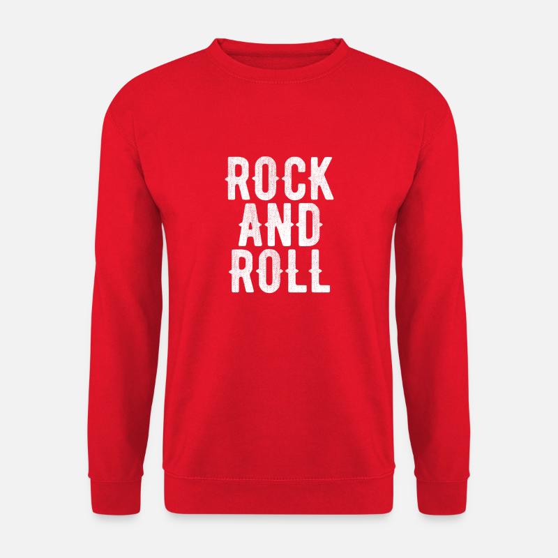 Rock'n'Roll kühnes Design - Unisex Pullover - Rot
