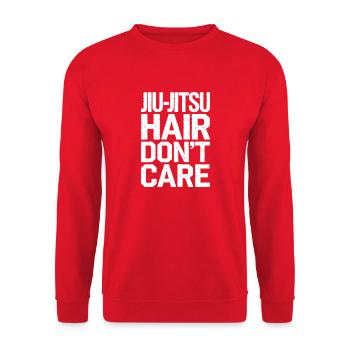 Style Jiu-Jitsu humoristique - Sweat-shirt Unisexe - rouge - Devant - Alina (178cm) & Michal (187cm)