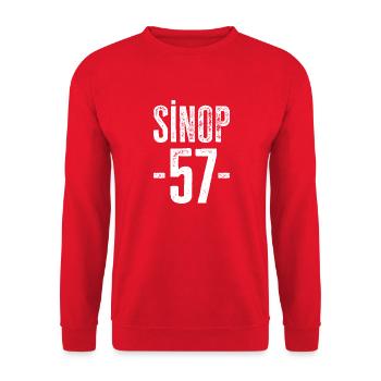 Sinop 57 – Naturparadies aus Türkiye - Unisex Pullover - Rot - Vorne - Alina (178cm) & Michal (187cm)