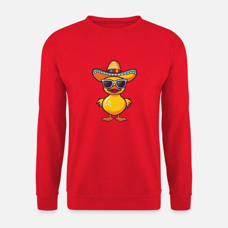 Ente Lustig Sombrero - Unisex Pullover - Rot