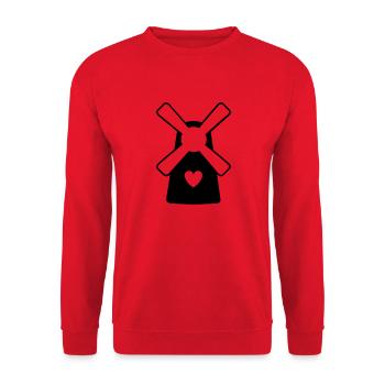 Windmill - Unisex Sweatshirt - red - Front - Alina (178cm) & Michal (187cm)