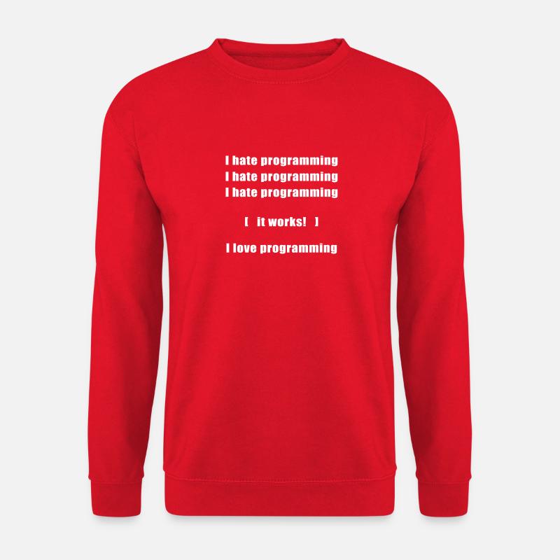 Programmation de code - Sweat-shirt Unisexe - rouge