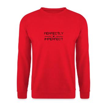 Parfait Imparfait 1 - Sweat-shirt Unisexe - rouge - Devant - Alina (178cm) & Michal (187cm)