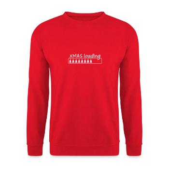 Chargement de Noël - Bientôt c’est Noël - Sweat-shirt Unisexe - rouge - Devant - Alina (178cm) & Michal (187cm)