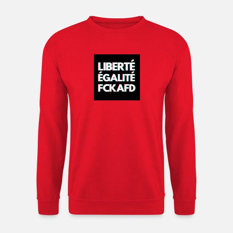 FCKAFD - schwarzes Design - Unisex Pullover - Rot