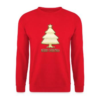 Fir tree - Unisex Sweatshirt - red - Front - Alina (178cm) & Michal (187cm)