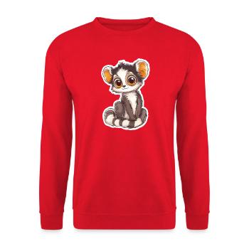 lémurien - Sweat-shirt Unisexe - rouge - Devant - Alina (178cm) & Michal (187cm)