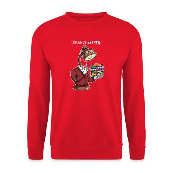 Lampengeist der Bibliothek - Sweat-shirt Unisexe - rouge - Devant - Alina (178cm) & Michal (187cm)
