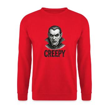 Terrifying Vampire - Halloween - Unisex Sweatshirt - red - Front - Alina (178cm) & Michal (187cm)