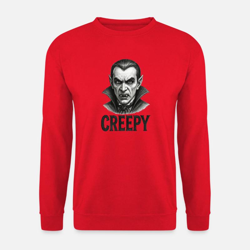 Furchterregender Vampir - Halloween - Unisex Pullover - Rot