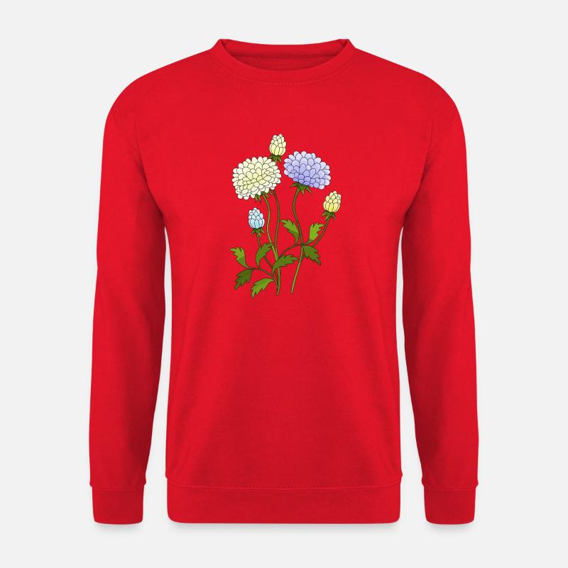 Blumen - Unisex Pullover - Rot