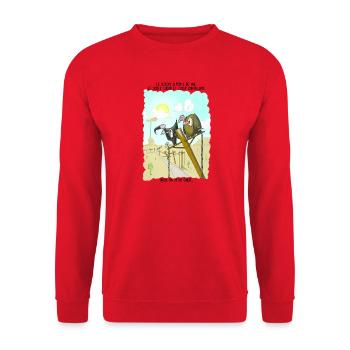 Les vautours - Sweat-shirt Unisexe - rouge - Devant - Alina (178cm) & Michal (187cm)