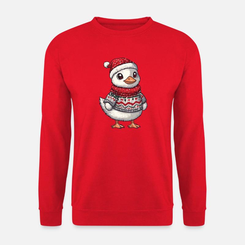Gans Weihnachten Xmas - Unisex Pullover - Rot