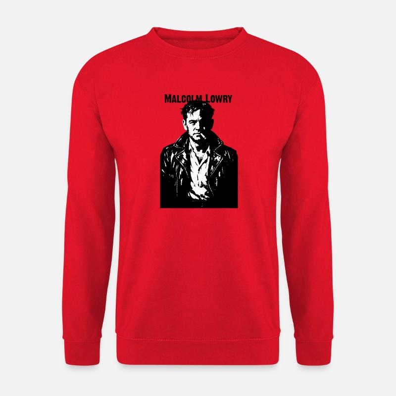 Malcolm Lowry Rebellenporträt - Unisex Pullover - Rot