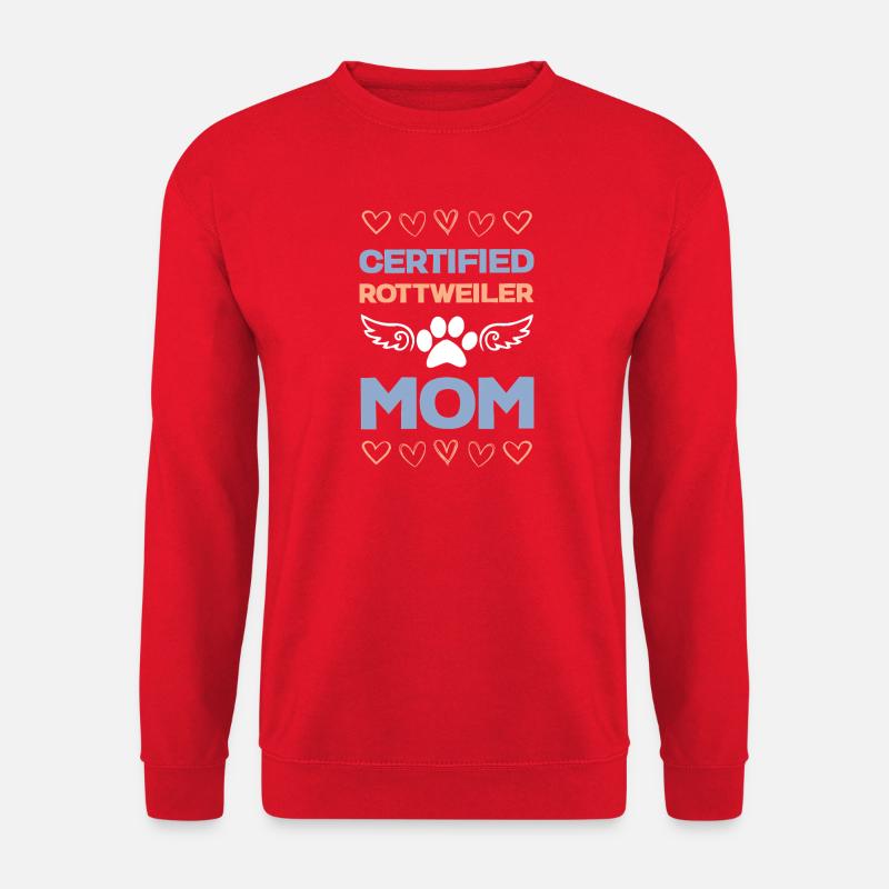 Rottweiler Mama Zertifiziert - Unisex Pullover - Rot