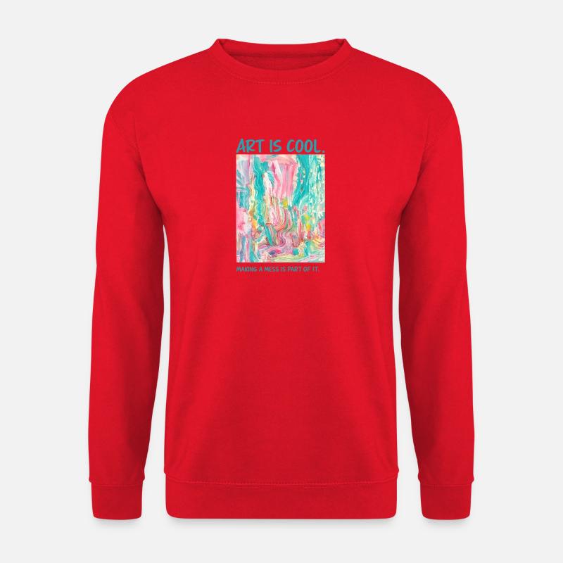 Farbenzauber Chaoskunst - Unisex Pullover - Rot