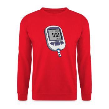 Glucomètre - Sweat-shirt Unisexe - rouge - Devant - Alina (178cm) & Michal (187cm)
