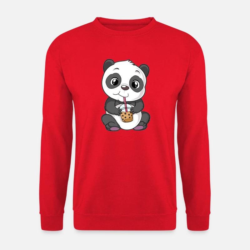 Panda Bubble Tea - Unisex Sweatshirt - red
