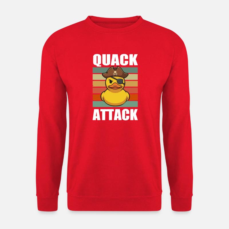 Piratenten-Quack-Angriff - Unisex Pullover - Rot