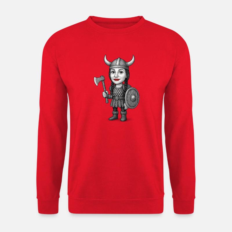 Wikinger-Rotlippen-Krieger - Unisex Pullover - Rot