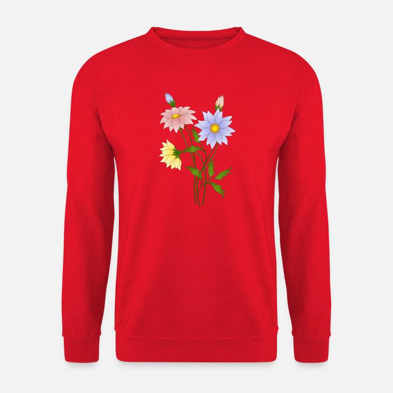 Blumen - Unisex Pullover - Rot