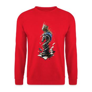 Electric Royal Knight - Unisex Sweatshirt - red - Front - Alina (178cm) & Michal (187cm)