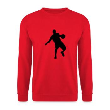 Basket-ball Basketball Basket - Sweat-shirt Unisexe - rouge - Devant - Alina (178cm) & Michal (187cm)