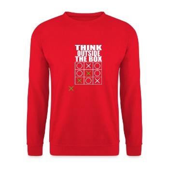 sortir des sentiers battus - Sweat-shirt Unisexe - rouge - Devant - Alina (178cm) & Michal (187cm)
