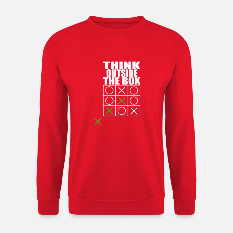 think outside the box - Unisex Sweatshirt - red