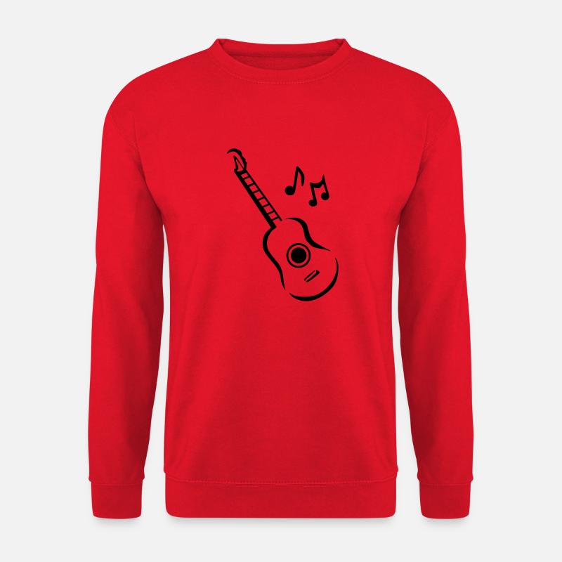 Guitar - Unisex Sweatshirt - red
