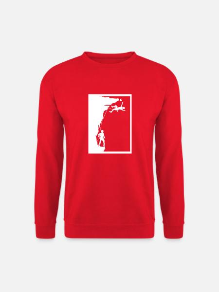 Bouldering Climbing - Unisex Sweatshirt - red