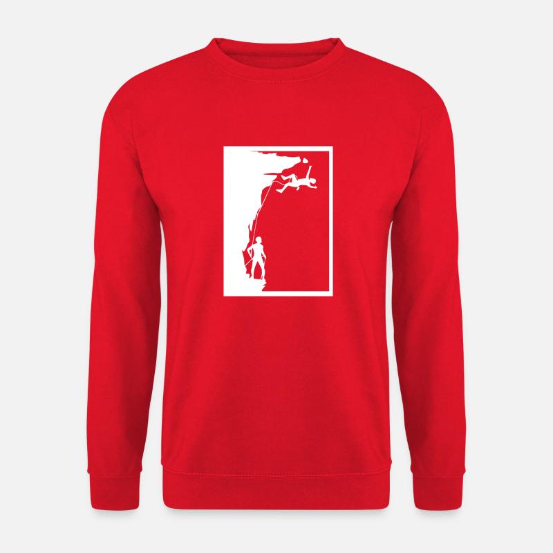 Bouldering Climbing - Unisex Sweatshirt - red