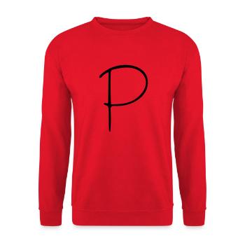 Das P - Unisex Pullover - Rot - Vorne - Alina (178cm) & Michal (187cm)