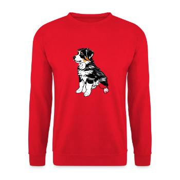 Berger australien chien chiot propriétaire de chien - Sweat-shirt Unisexe - rouge - Devant - Alina (178cm) & Michal (187cm)