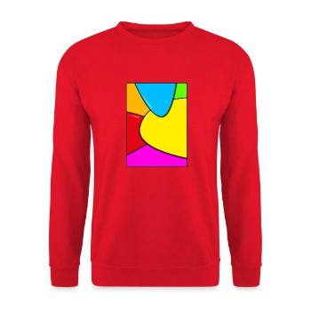 Chromatic harmony - Unisex Sweatshirt - red - Front - Alina (178cm) & Michal (187cm)