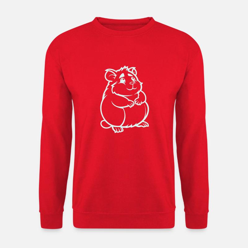 Hamster Comic Animal - Unisex Sweatshirt - red
