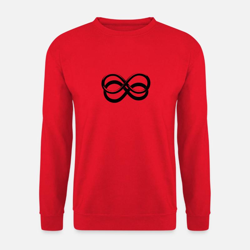 Unendlich-Symbol mit Schlagschatten - Unisex Pullover - Rot