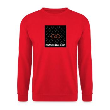 I'M NOT YOUR SUGAR MUMMY - Unisex Pullover - Rot - Vorne - Alina (178cm) & Michal (187cm)