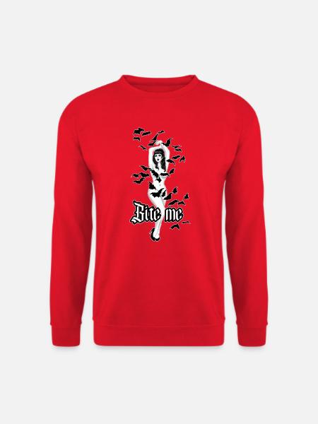 Beiß mich Vampire Fledermäuse - Unisex Pullover - Rot