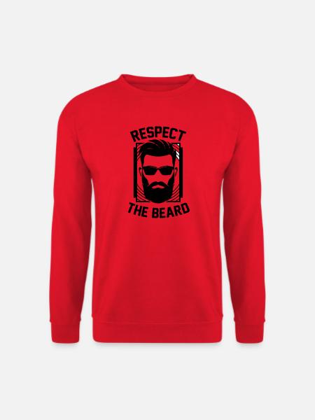 Respecter Le roi barbe respecte Barde - Sweat-shirt Unisexe - rouge