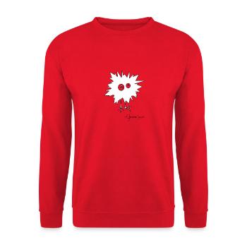 Woolly Beastie flashed © Chyropterum Innoxius - Unisex Sweatshirt - red - Front - Alina (178cm) & Michal (187cm)